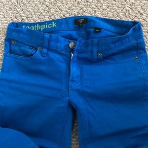 J. Crew Blue Toothpick Jeans